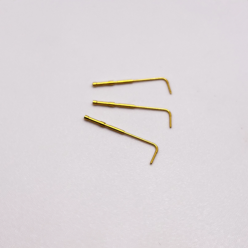 0.65x27mm 直角光纤连接器端子医疗设备连接器接触针